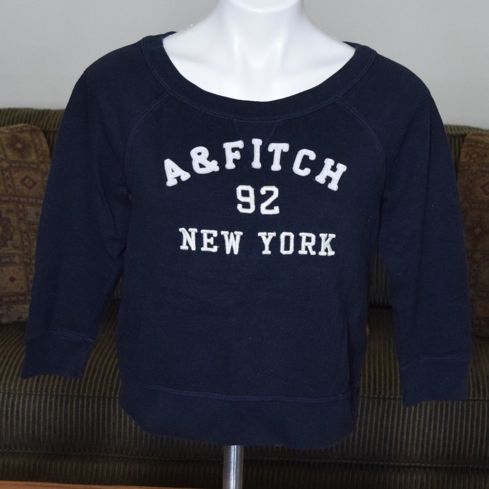 Abercrombie & Fitch Black Short Sweatshirt Size XS